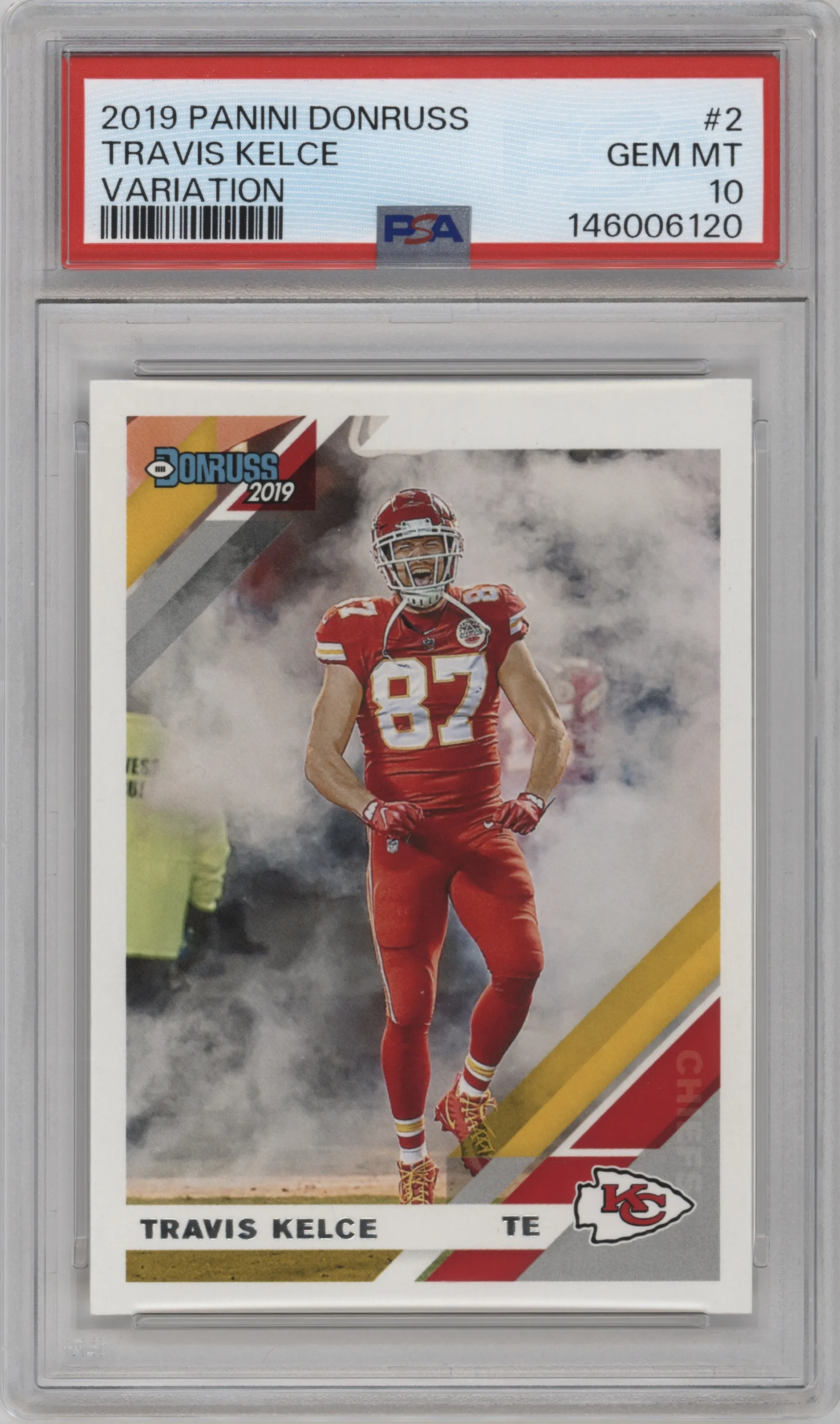 2019 Panini Donruss Photo Variation Travis Kelce PSA 10