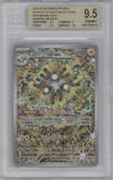 Magneton from the 2024 Pokemon SV set featuring a Surging Sparks Elite Trainer Box parallel graded by Beckett and given an overall grade of 9.5.