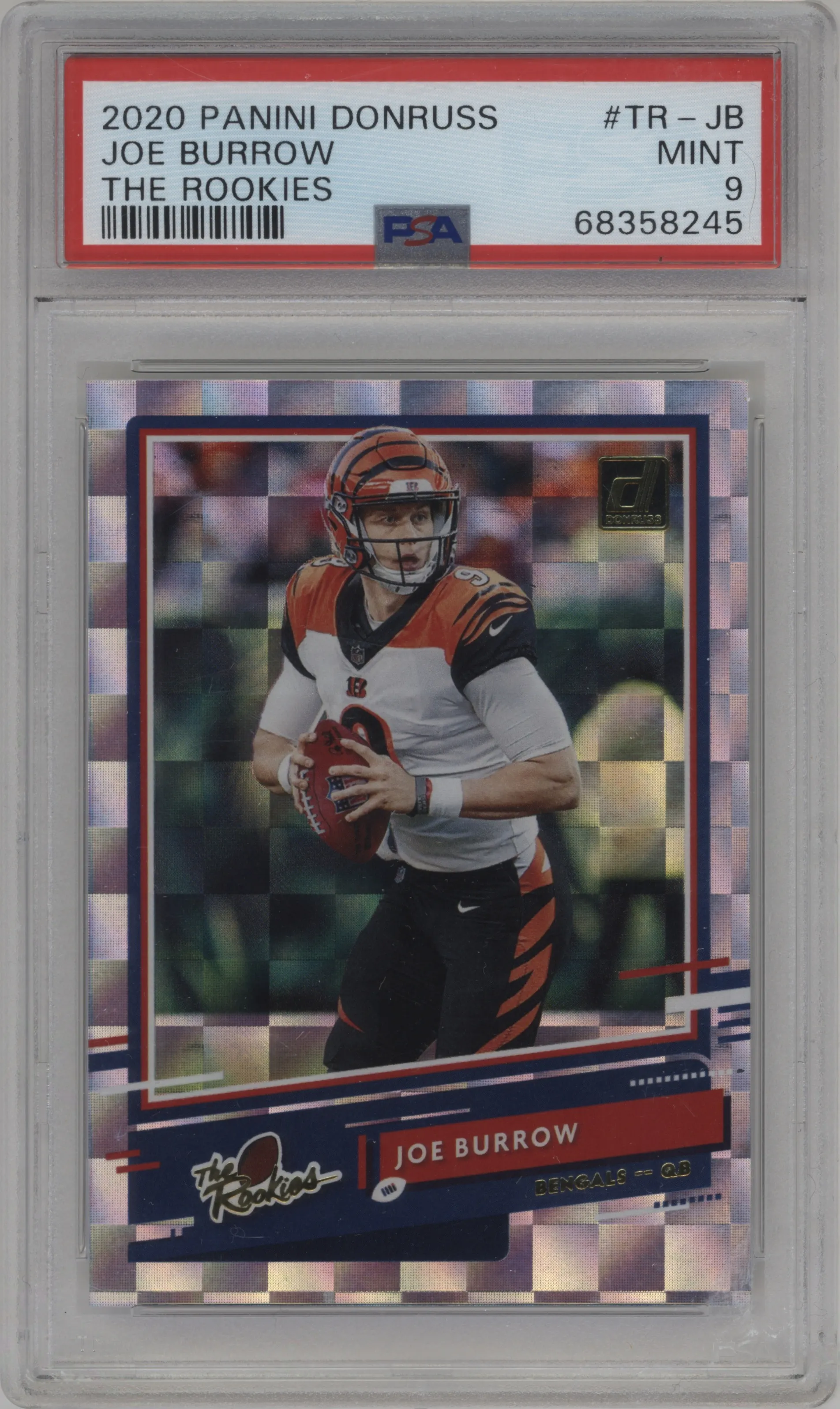 2020 Panini Donruss The Rookies Joe Burrow PSA 9