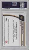 Luther Burden III from the 2024 Bowman Chrome University set graded by PSA and given an overall grade of 10.