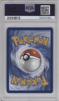 Magneton from the 2024 Pokemon SV set featuring a Surging Sparks Pokemon Center Elite Trainer boxes parallel graded by PSA and given an overall grade of 10.