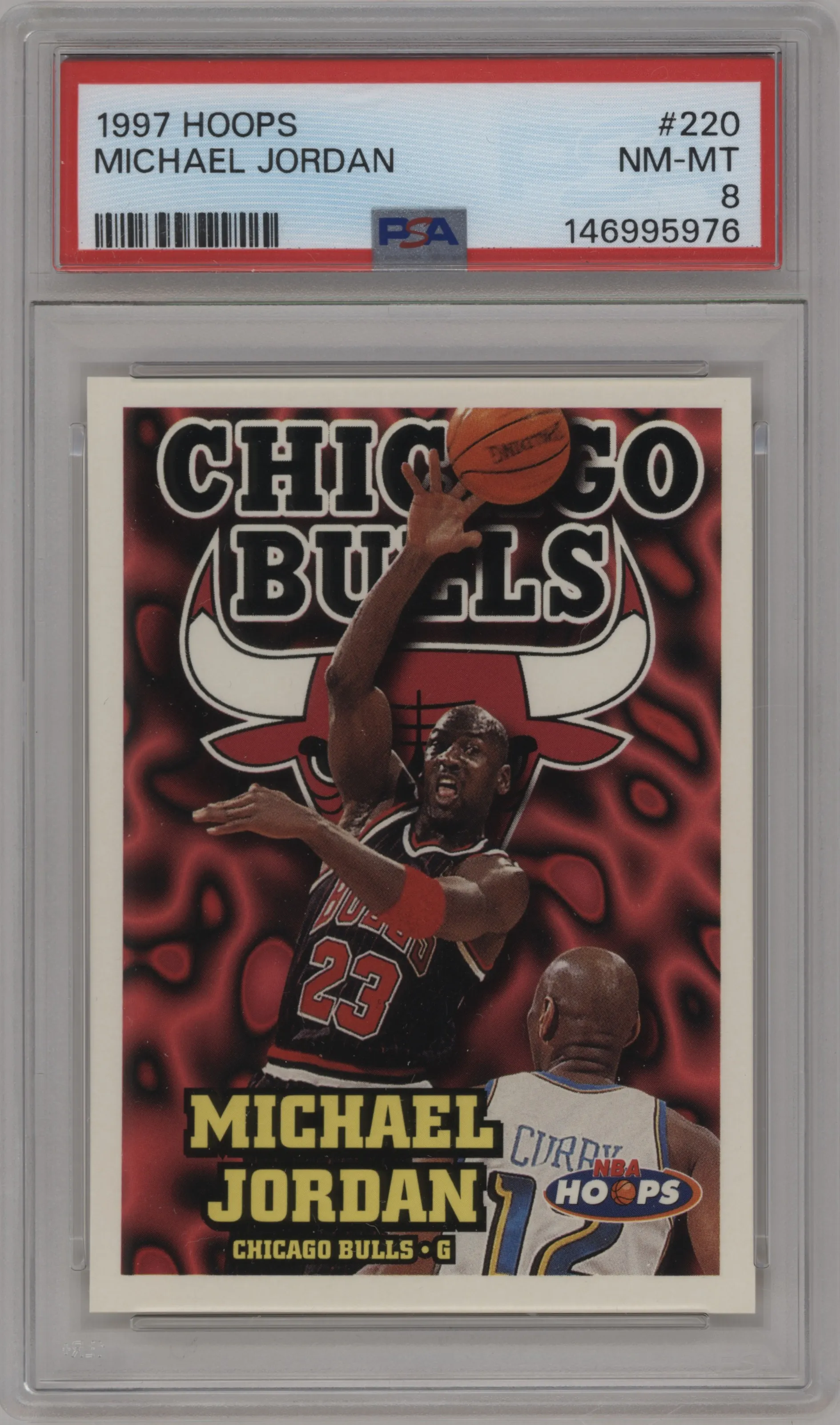 1997 NBA Hoops Michael Jordan #220 PSA 8