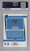 Trevor Lawrence  from the 2021 Panini Donruss Optic set graded by PSA and given an overall grade of 9.