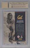 Aaron Rodgers from the 2015 Panini Contenders Draft Picks set graded by Beckett and given an overall grade of 9.5.