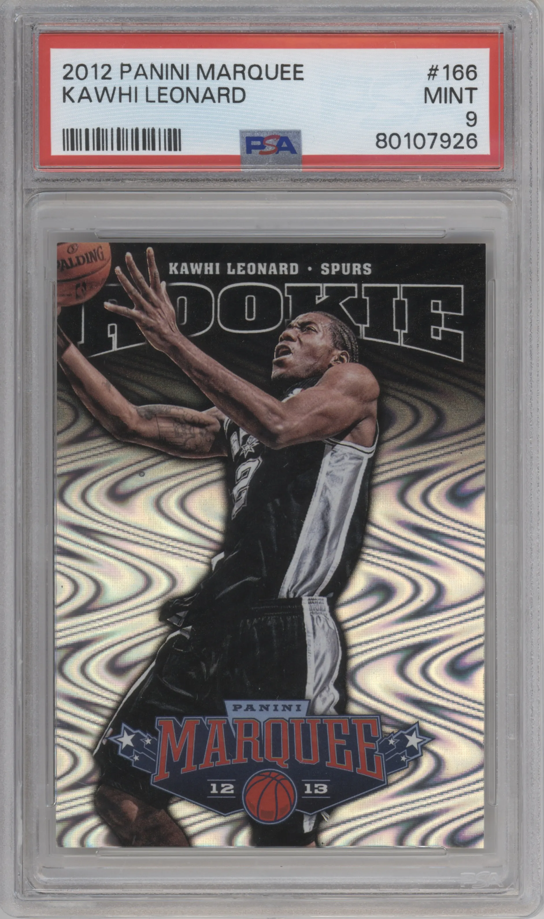 2012 Panini Marquee Swirlorama Kawhi Leonard PSA 9