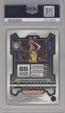 Tyrese Haliburton from the 2023-24 Panini Prizm Monopoly set featuring a Boardwalk Blue parallel graded by PSA and given an overall grade of 9.