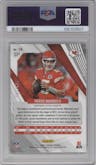 Patrick Mahomes II from the 2023 Panini Phoenix set featuring a Lava parallel graded by PSA and given an overall grade of 10.