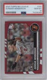 Gunnar Henderson from the 2023 Topps Big League set graded by PSA and given an overall grade of 10.