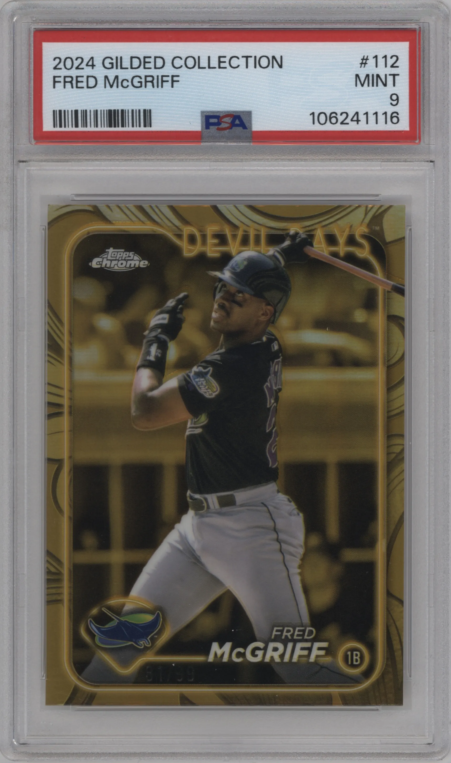 2024 Topps Gilded Collection Fred McGriff PSA 9