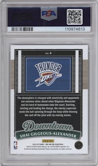 Shai Gilgeous-Alexander from the 2023-24 Panini One and One set graded by PSA and given an overall grade of 10.