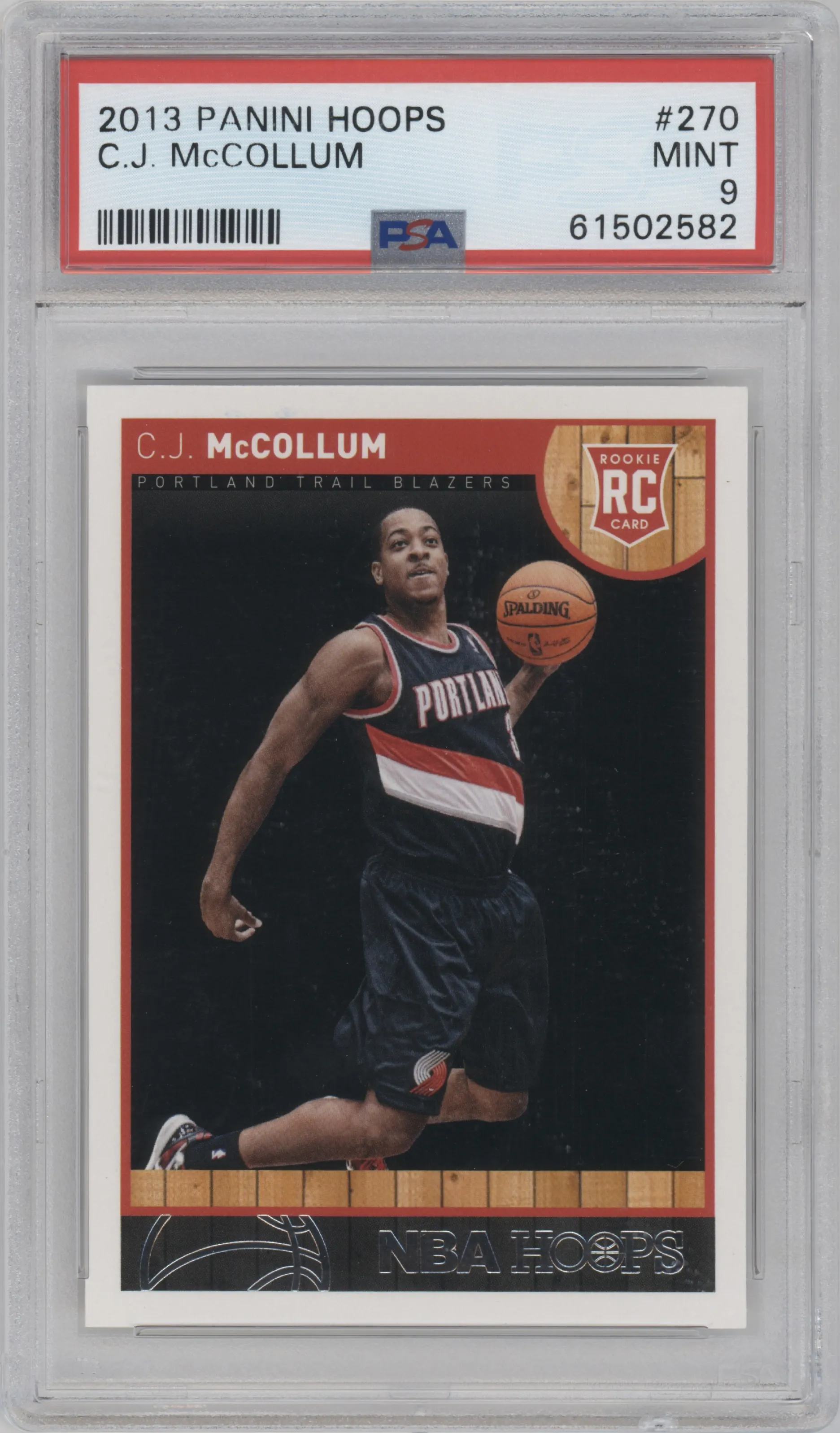 2013 Panini NBA Hoops C.J. McCollum PSA 9
