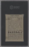 Casey Stengel from the 1952 Bowman set graded by SGC and given an overall grade of 2.