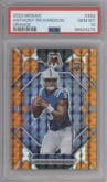 Anthony Richardson from the 2023 Panini Mosaic set featuring a Orange Mosaic parallel graded by PSA and given an overall grade of 10.