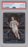 Caitlin Clark from the 2024 Panini Select WNBA set graded by PSA and given an overall grade of 10.