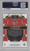 Caitlin Clark from the 2024 Panini Select WNBA set graded by PSA and given an overall grade of 10.