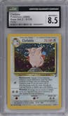 Clefable from the 2000 Pokemon set graded by CSG and given an overall grade of 8.5.