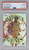 Kobe Bryant from the 2000-01 Topps  set graded by PSA and given an overall grade of 8.
