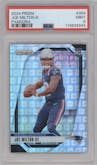 Joe Milton III from the 2024 Panini Prizm set featuring a Pandora parallel graded by PSA and given an overall grade of 9.