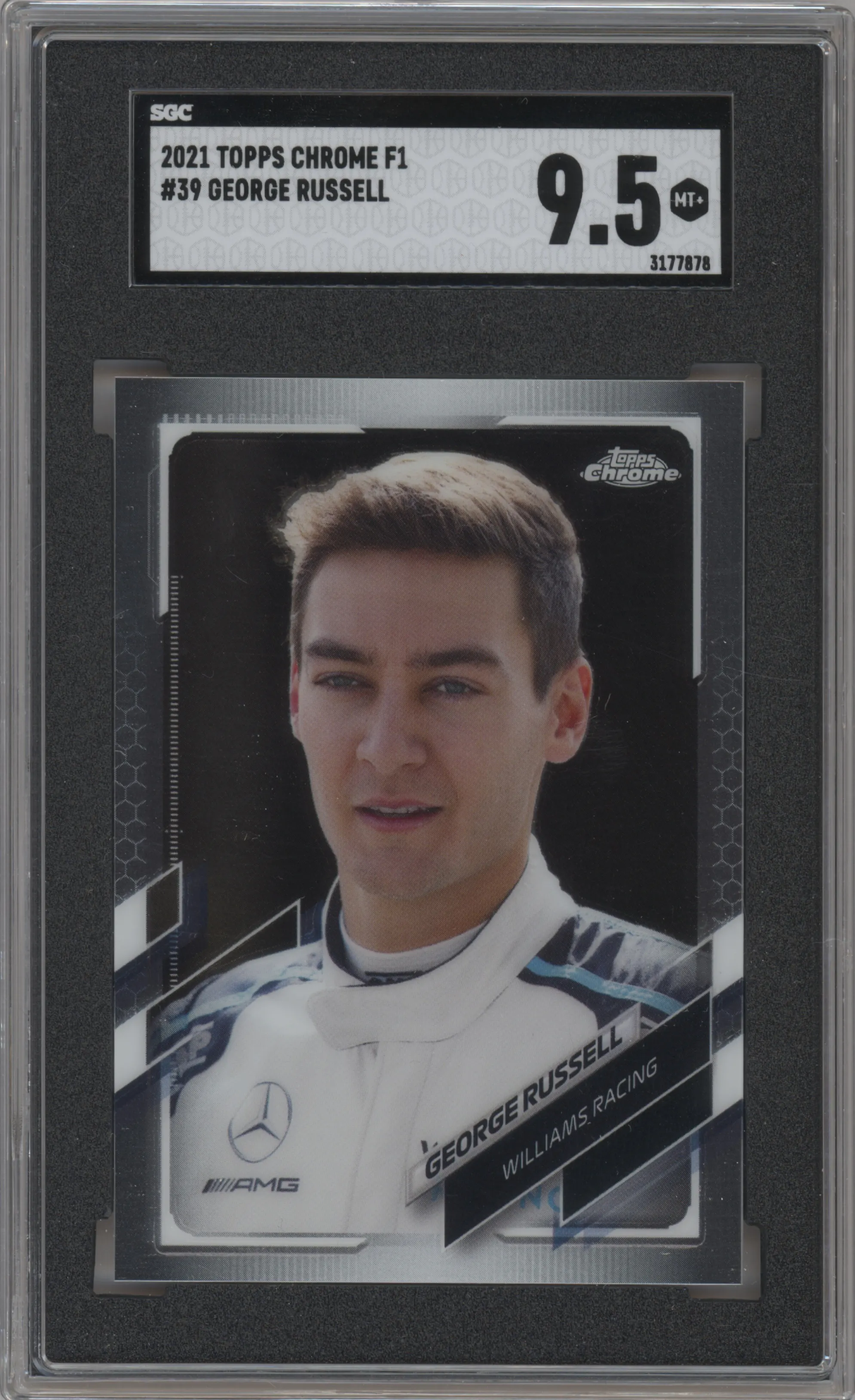 2021 Topps Chrome F1 George Russell SGC 9.5