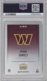 Jayden Daniels from the 2024 Panini Instant NFL Studio Rookies set graded by PSA and given an overall grade of 10.
