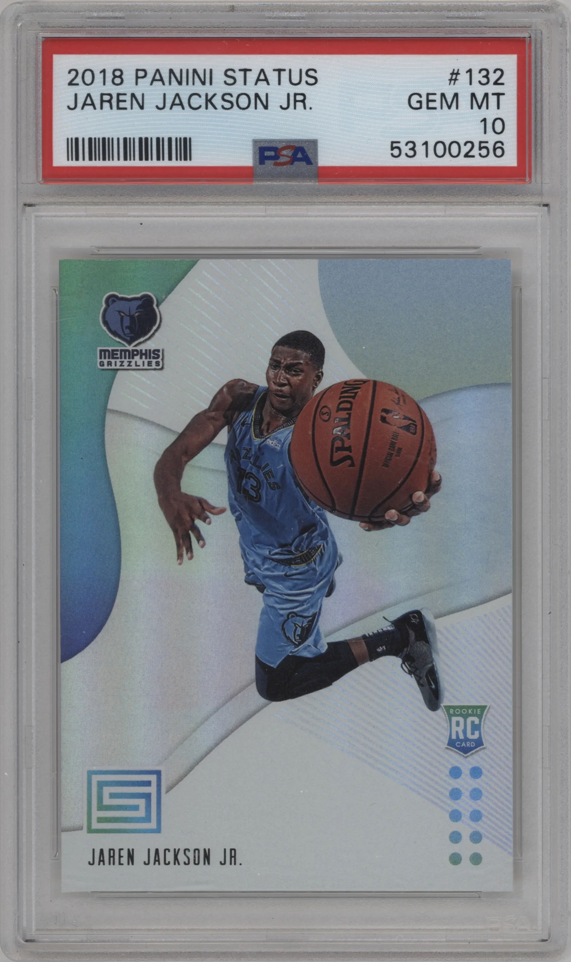 2018 Panini Status Rookies 1 Jaren Jackson Jr. #132 PSA 10