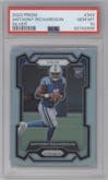 Anthony Richardson from the 2023 Panini Prizm set featuring a Silver Prizm parallel graded by PSA and given an overall grade of 10.