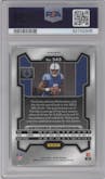 Anthony Richardson from the 2023 Panini Prizm set featuring a Silver Prizm parallel graded by PSA and given an overall grade of 10.