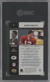 Aaron Rodgers from the 2005 Upper Deck Kickoff set graded by SGC and given an overall grade of 9.