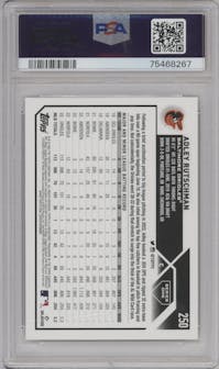 Adley Rutschman from the 2023 Topps Series 1 set graded by PSA and given an overall grade of 10.