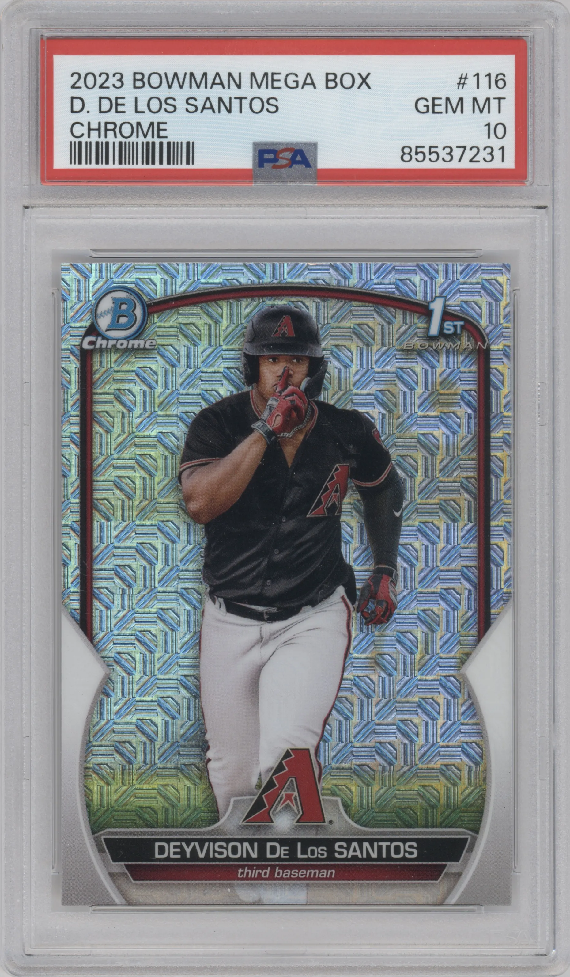 2023 Bowman Mega Box Chr.Pros. Deyvison De Los Santos PSA 10