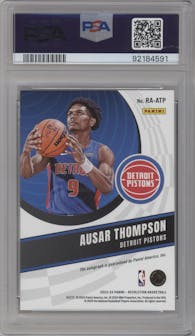 Ausar Thompson  from the 2023-24 Panini Revolution set graded by PSA and given an overall grade of 10.