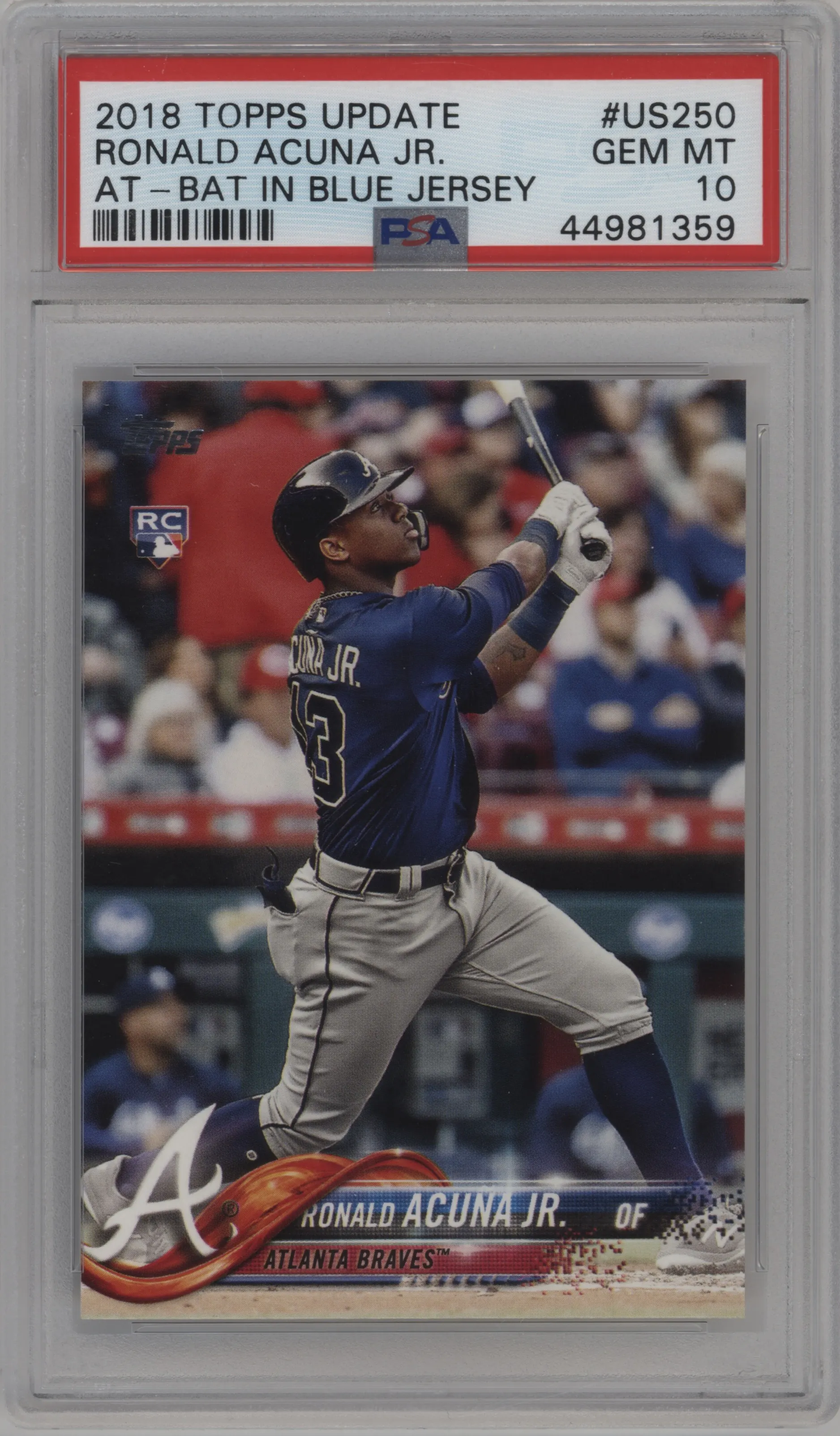 2018 Topps Update Ronald Acuna Jr. PSA 10