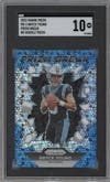 Bryce Young from the 2023 Panini Prizm set featuring a No Huddle parallel graded by SGC and given an overall grade of 10.