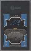 Bryce Young from the 2023 Panini Prizm set featuring a No Huddle parallel graded by SGC and given an overall grade of 10.