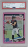 C.J. Stroud from the 2023 Donruss Optic set featuring a Pink parallel graded by PSA and given an overall grade of 10.