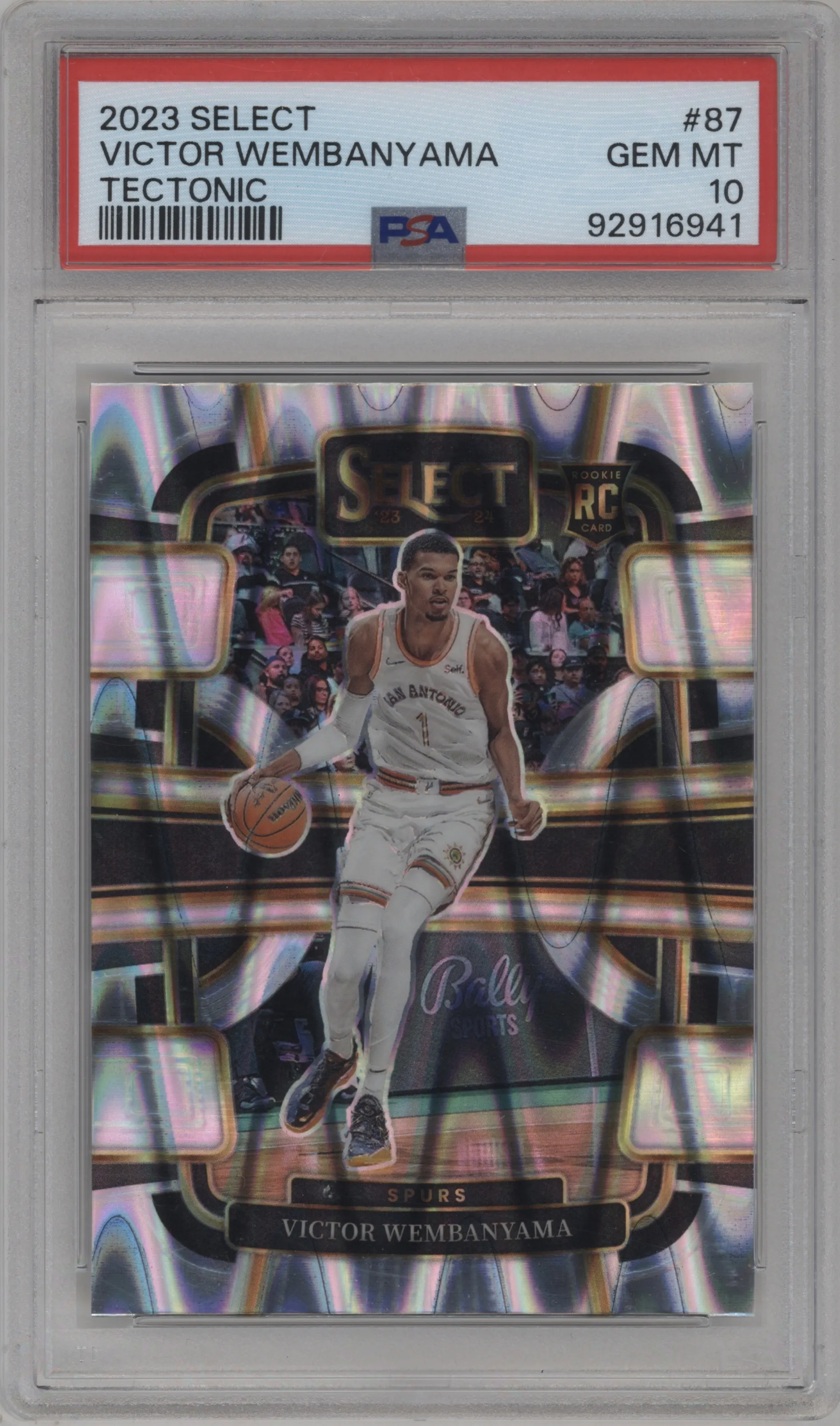 2023 Panini Select Victor Wembanyama Tectonic PSA 10