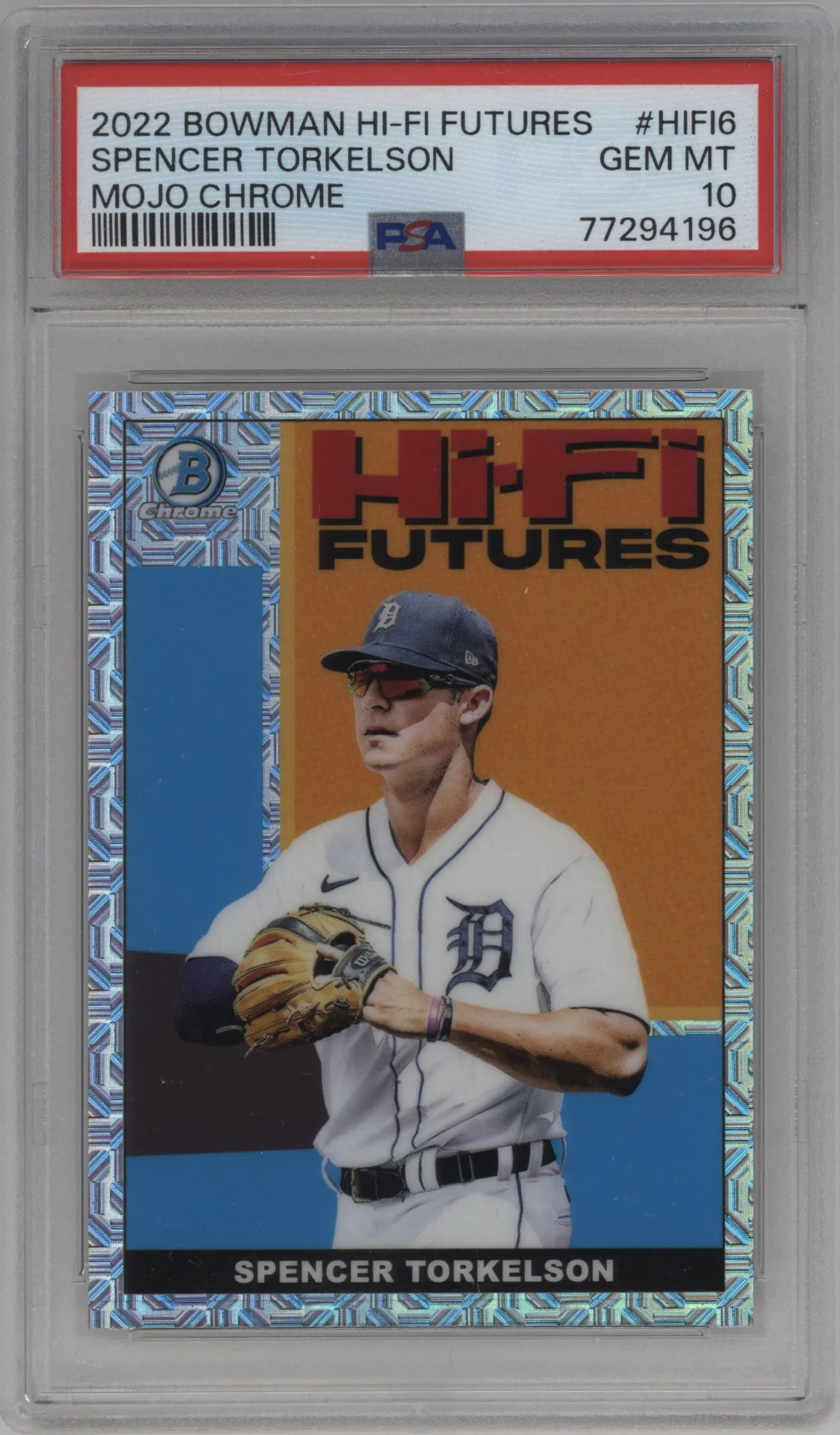 2022 Bowman Mega Box Hi-Fi Futures Spencer Torkelson PSA 10