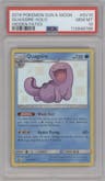 Quagsire from the 2019 Pokemon S&M  set graded by PSA and given an overall grade of 10.