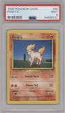 Ponyta from the 1999 Pokemon set graded by PSA and given an overall grade of 9.