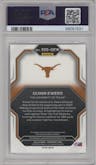 Quinn Ewers from the 2023 Panini Prizm Draft Picks set graded by PSA and given an overall grade of 9.