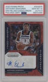 Anthony Edwards from the 2020-21 Panini Prizm set featuring a Choice parallel graded by PSA and given an overall grade of 10.