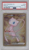 Mew ex from the 2023 Pokemon SV set featuring a Ultra-Premium Collection parallel graded by PSA and given an overall grade of 10.