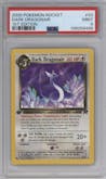  Dark Dragonair from the 2000 Pokemon set graded by PSA and given an overall grade of 9.