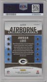 Jordan Love from the 2023 Panini Rookies & Stars set featuring a Blue parallel graded by PSA and given an overall grade of 10.