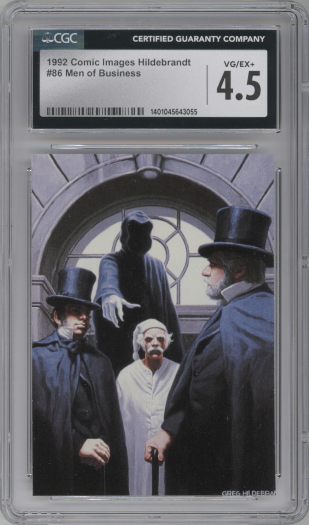 Men of Business from the 1992 Comic Images Hildebrandt set graded by CSG and given an overall grade of 4.5.