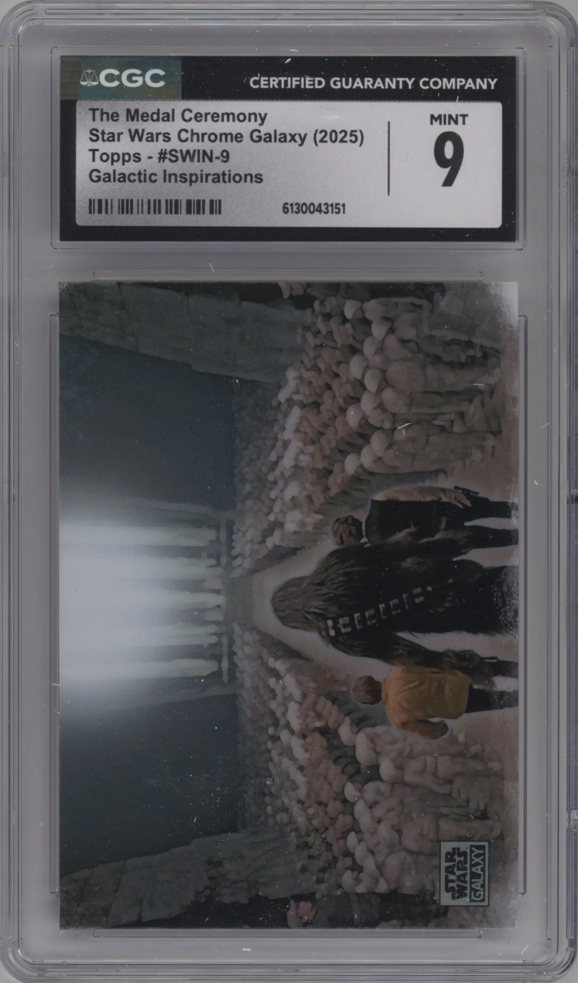 2025 Topps Chrome Star Wars Galaxy Galactic Inspirations The Medal Ceremony CGC 9