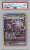 Hydreigon ex from the 2024 Pokemon SV set graded by PSA and given an overall grade of 9.