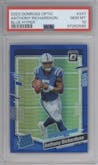 Anthony Richardson from the 2023 Donruss Optic set featuring a Hyper Blue  parallel graded by PSA and given an overall grade of 10.