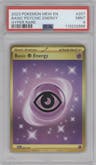 Basic Psychic Energy from the 2023 Pokemon SV set graded by PSA and given an overall grade of 9.