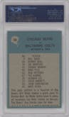 Bears Play of the Year from the 1964 Philadelphia set graded by PSA and given an overall grade of 9.